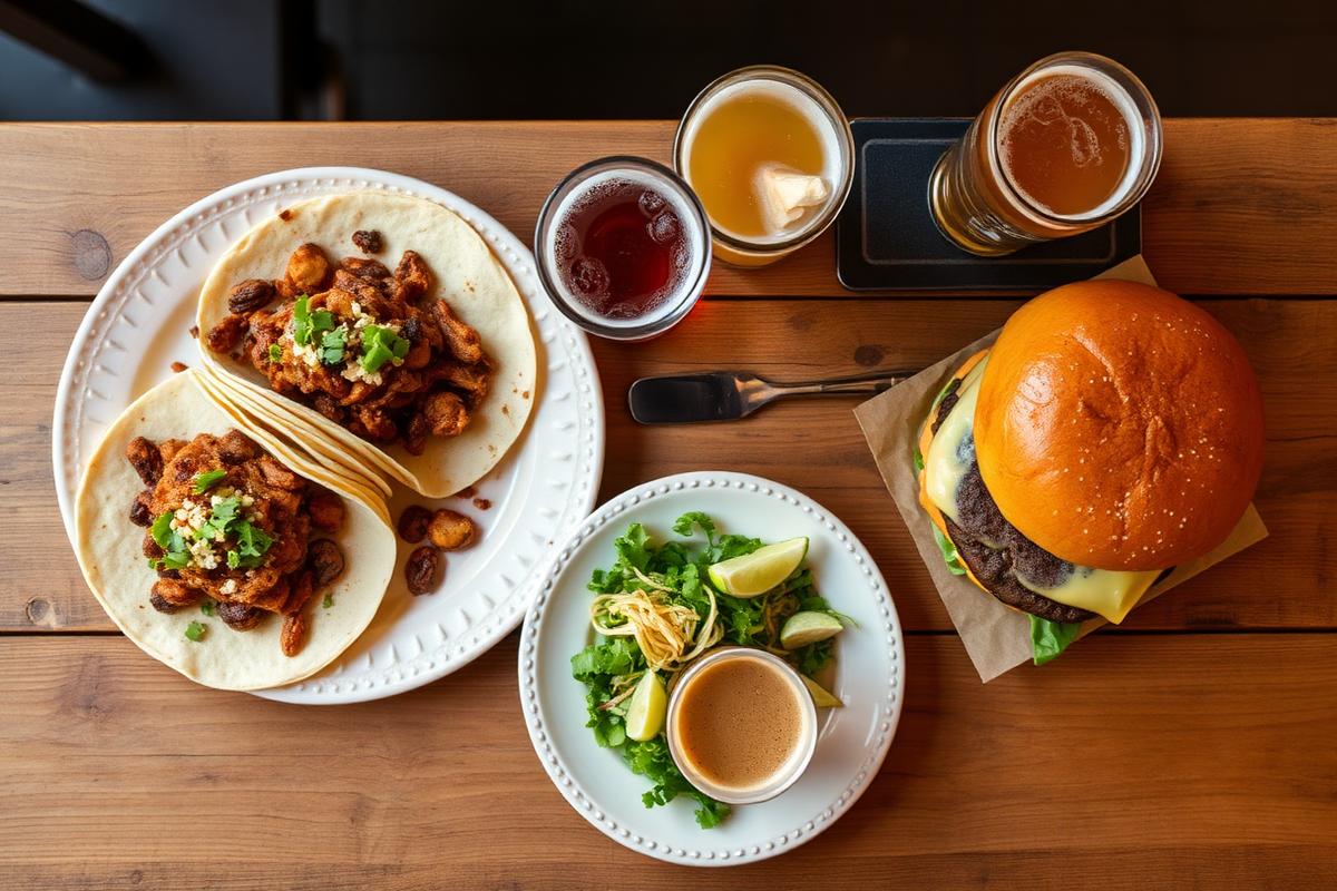 Tacos, a burger and a beer flight from a Roseville restaurant